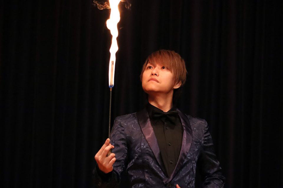 炎を使った演出